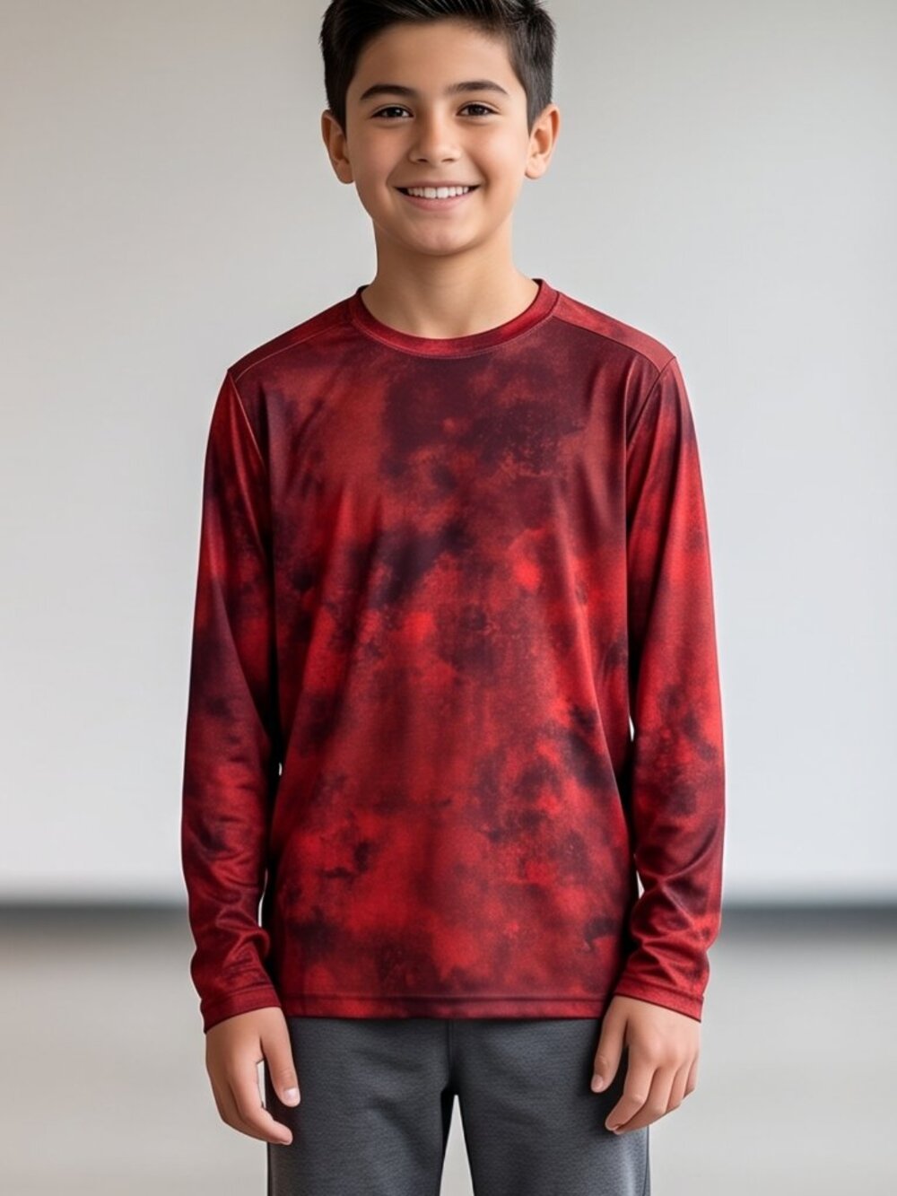 NWOT | Holloway Youth XL Red Tie-Dye Performance Shirt | Dry-Excel | Active
